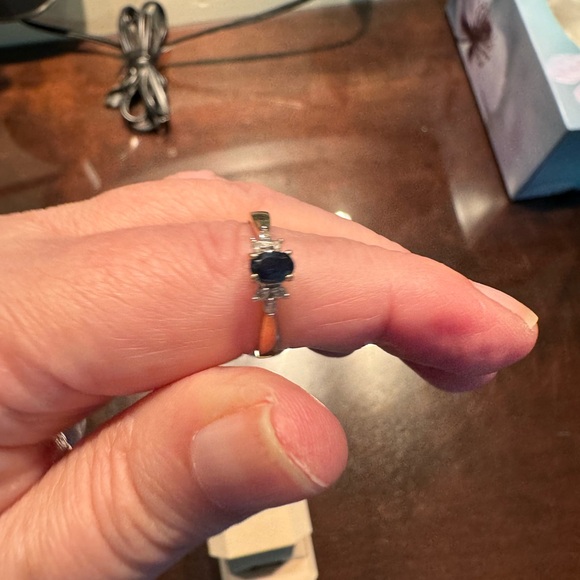 Sapphire and diamond ring - Picture 3 of 7